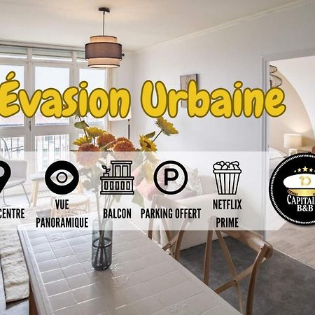 Evasion Urbaine - Vue Panoramique - Proche Gare Apartment Troyes Luaran gambar