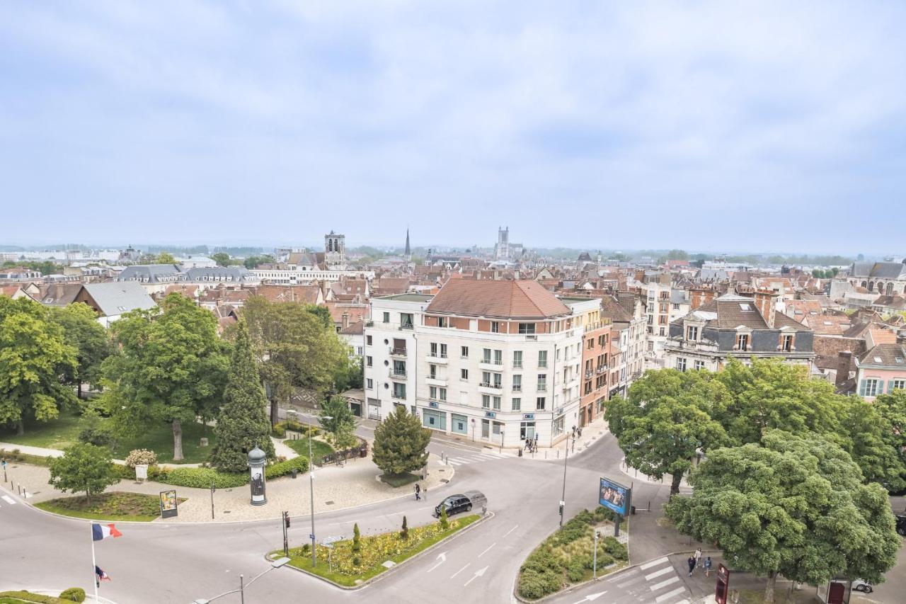 Evasion Urbaine - Vue Panoramique - Proche Gare Apartment Troyes Luaran gambar