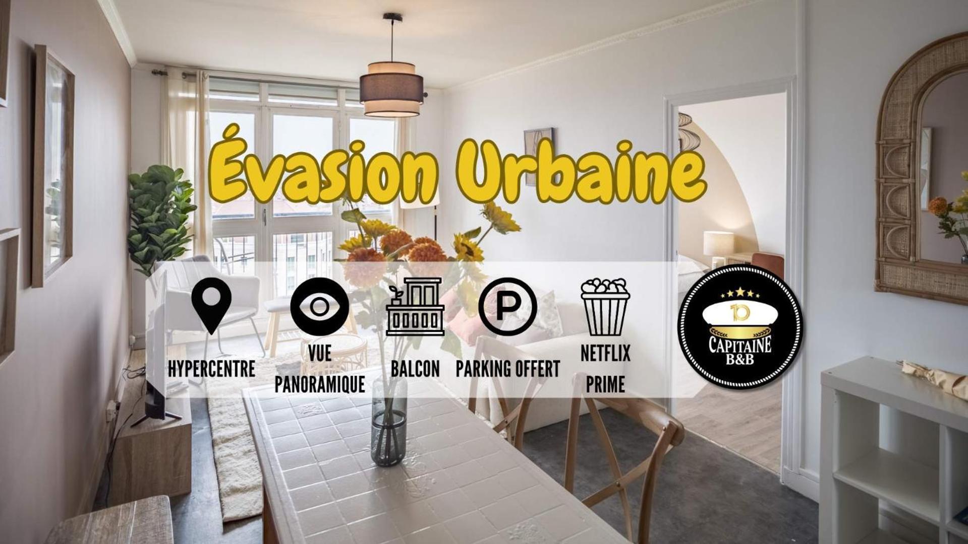 Evasion Urbaine - Vue Panoramique - Proche Gare Apartment Troyes Luaran gambar